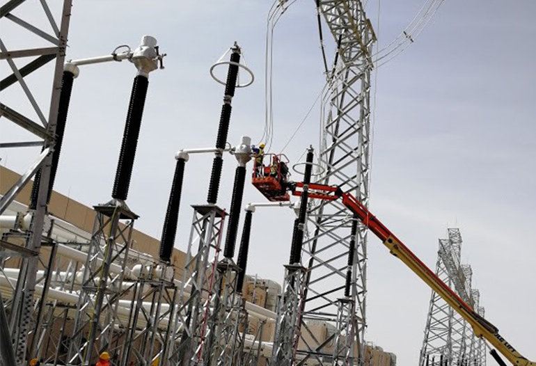 Construction of Qassim 380 Kv OHTL